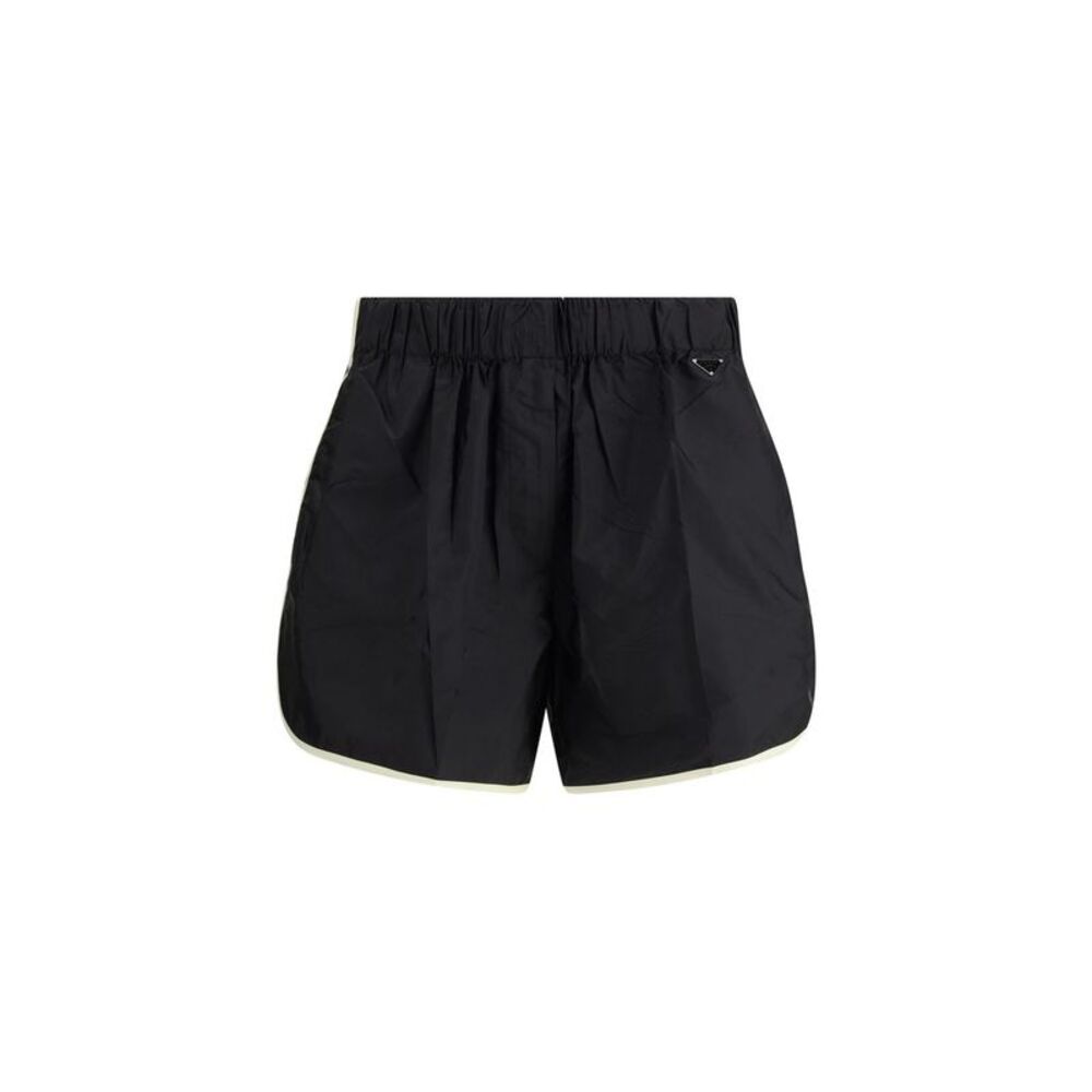 Prada Black Recycled Polyamide Bermuda Women's Shorts